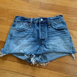 Levi’s White Oak Denim Shorts